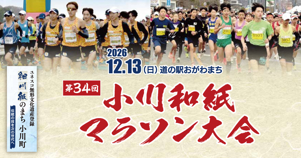 第34回小川和紙マラソン